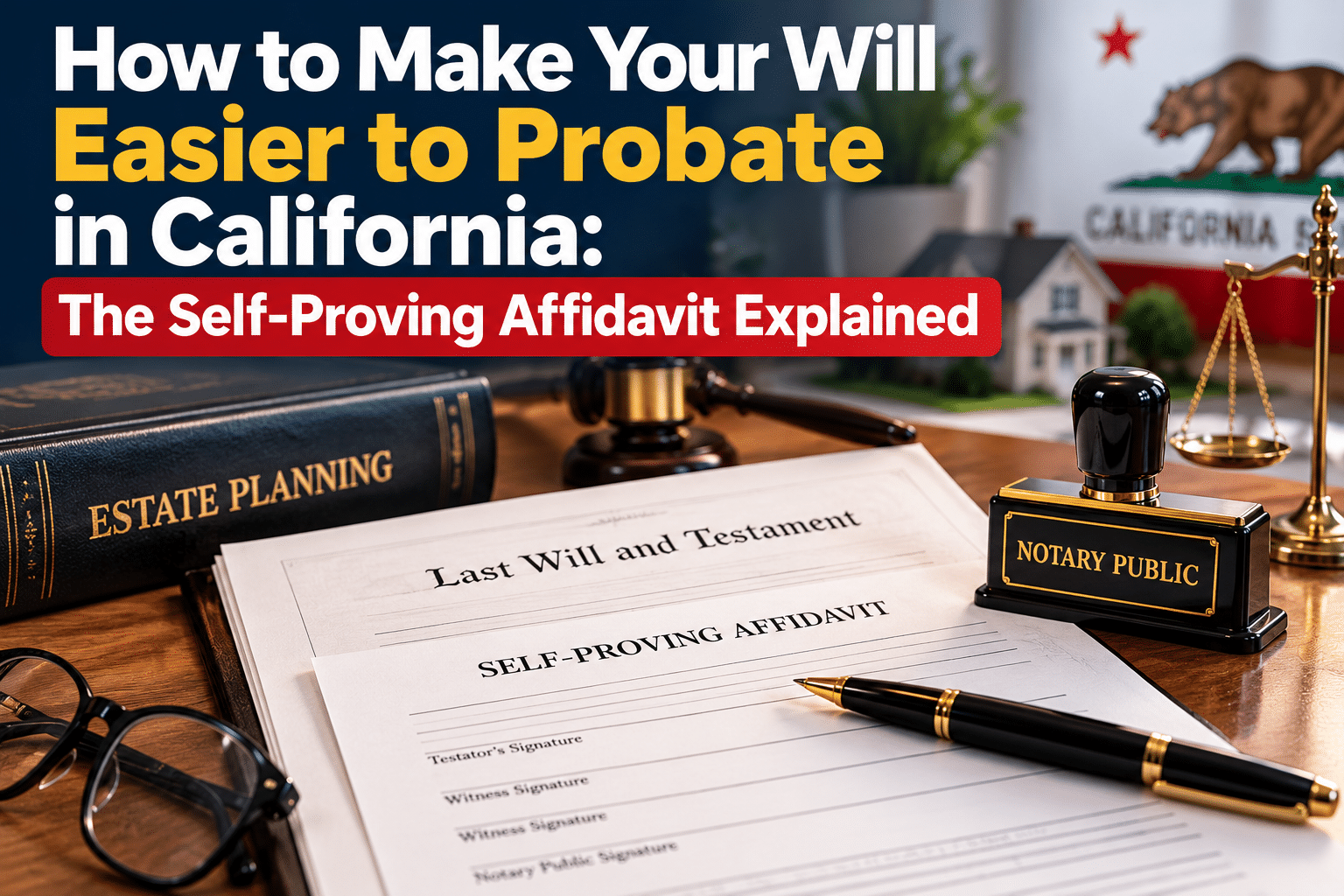 California will and probate guide: the self-proving affidavit and notarized estate documents